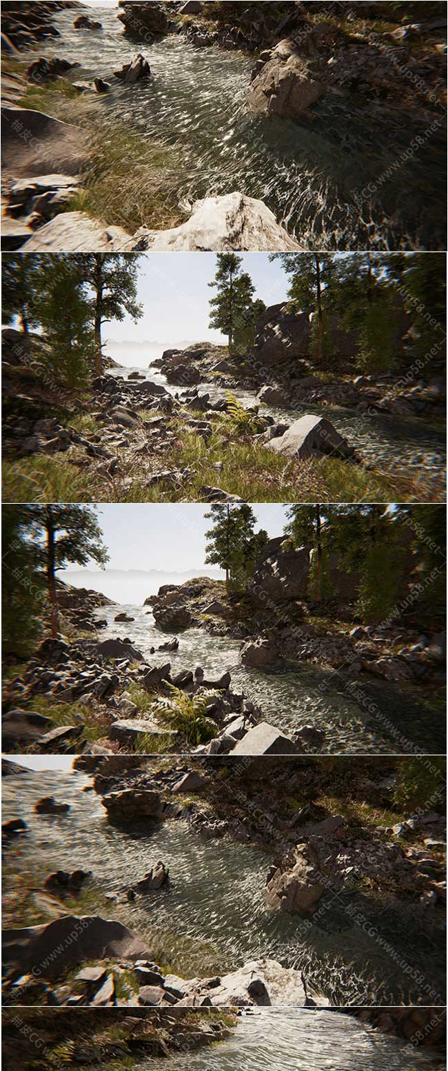 Unreal Engine河流瀑布水下声音系统河流学功能插件Riverology v2.2.3 Plugin UE 5.4