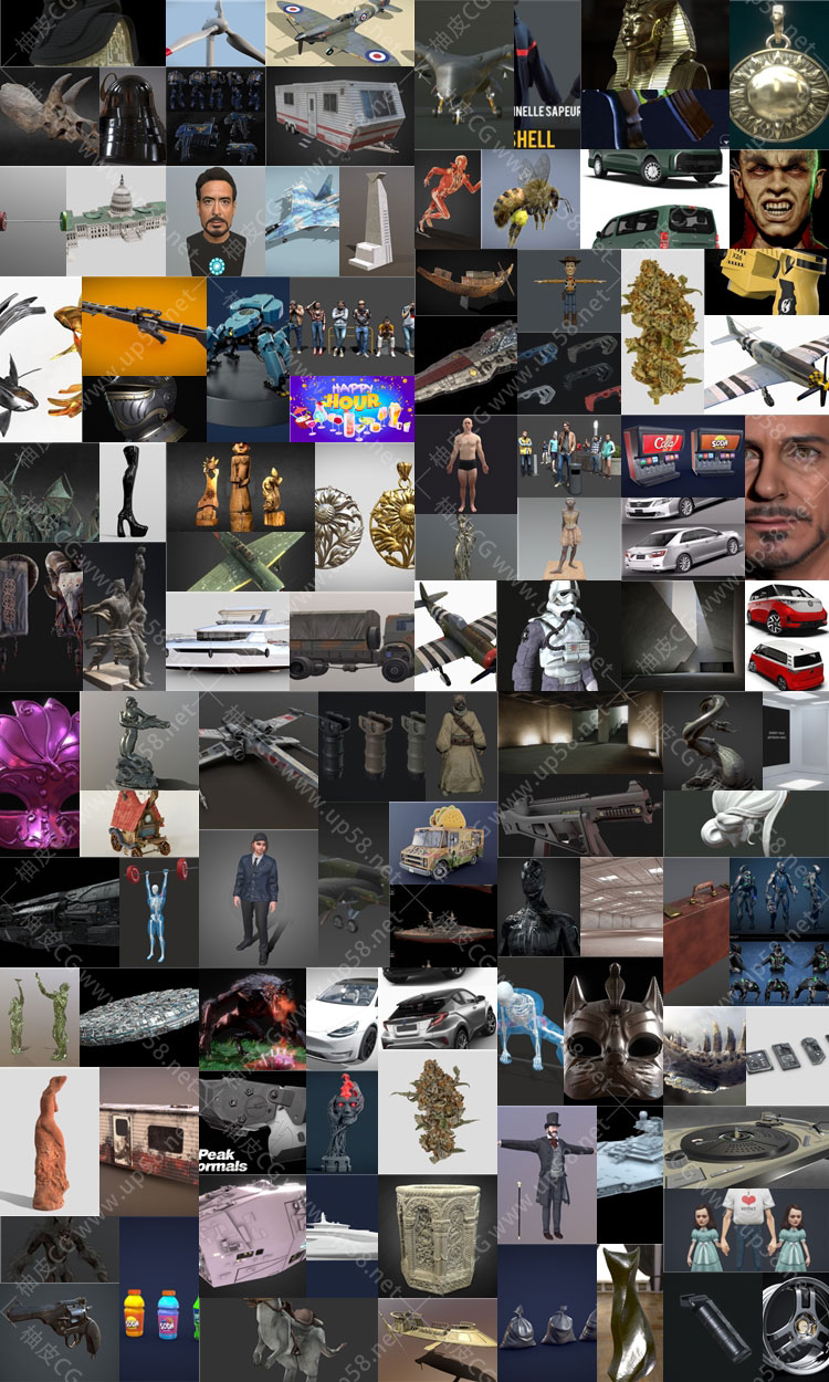 424种Blender / FBX游戏3D模型精选合集2024年10月第一期