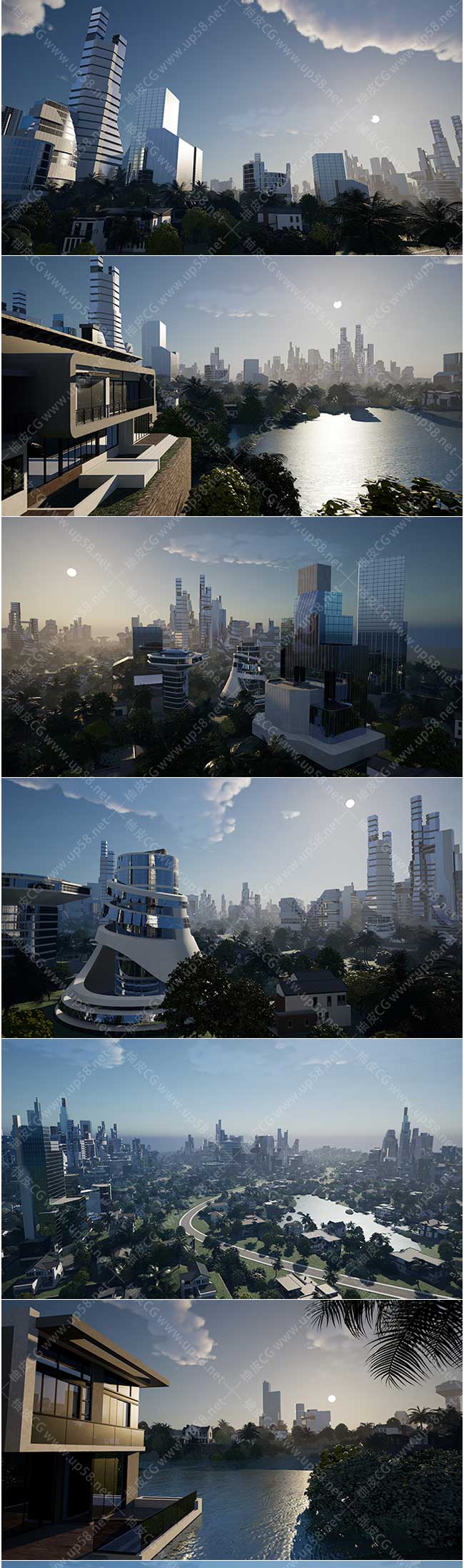 Unreal Engine程序化可视城市建筑生成插件VisusCity