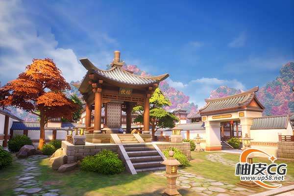 Unreal Engine风格化亚洲古代宫殿环境资产Fantasy Asian Palace