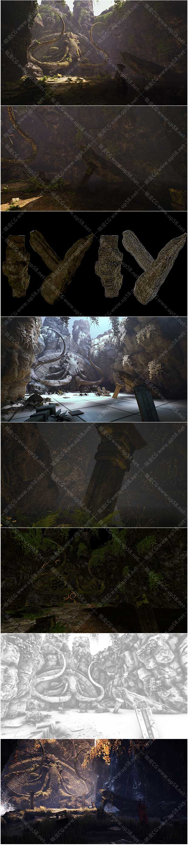 Unreal Engine古老寺庙环境资产Ancient Temple - Temple Environment