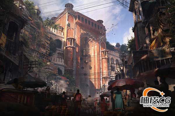 3Dsmax / Blender印度首都新德里城市景观虚拟3D模型合集Kitbash3D