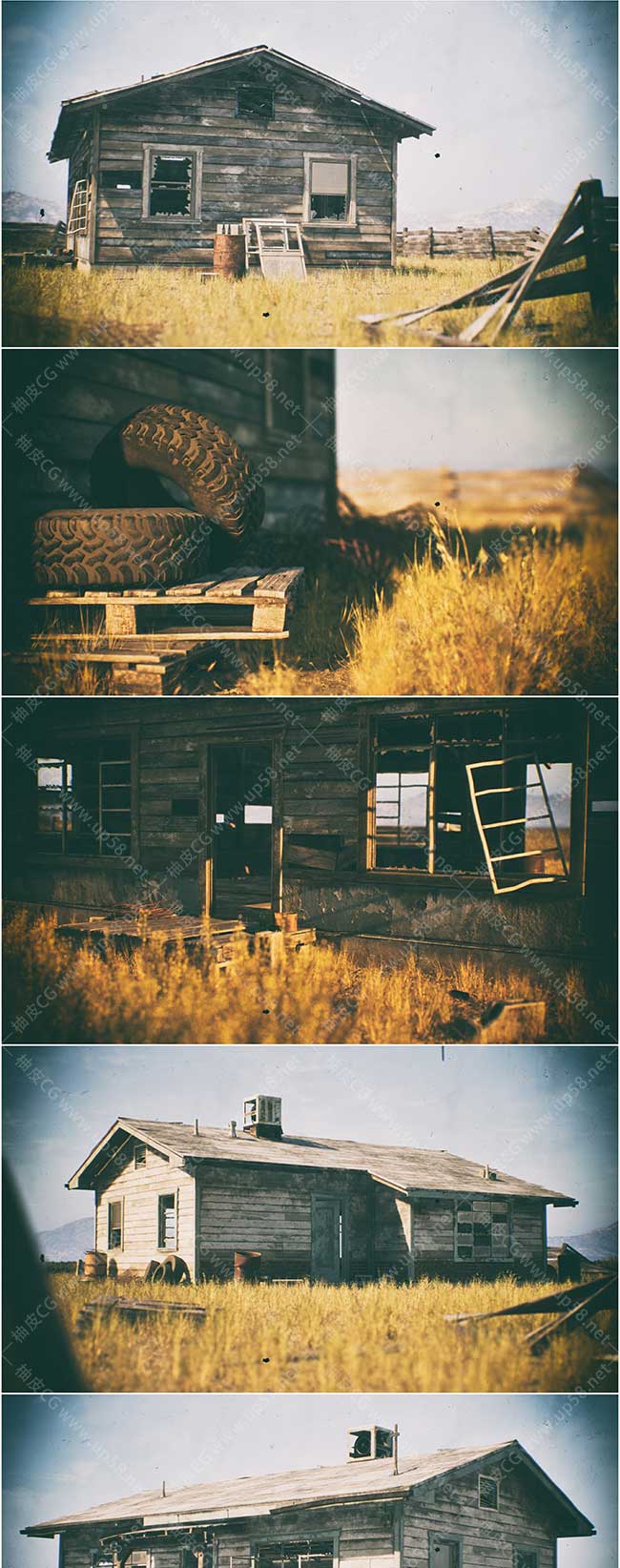 UE个性化蓝图独特的废弃房屋集合Abandoned Houses