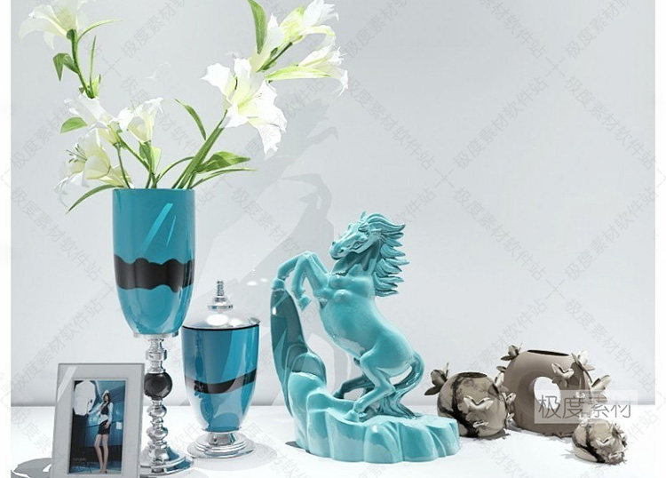 3Dmax现代北欧风格饰品精细模型素材库 家装工装设计后现代3D模型