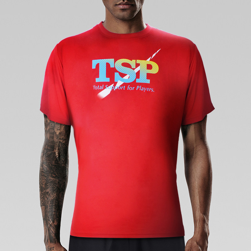 TSP Yamato table tennis clothing Men's and women's sports short sleeves T-shirt crew neck quick drying competition training jersey