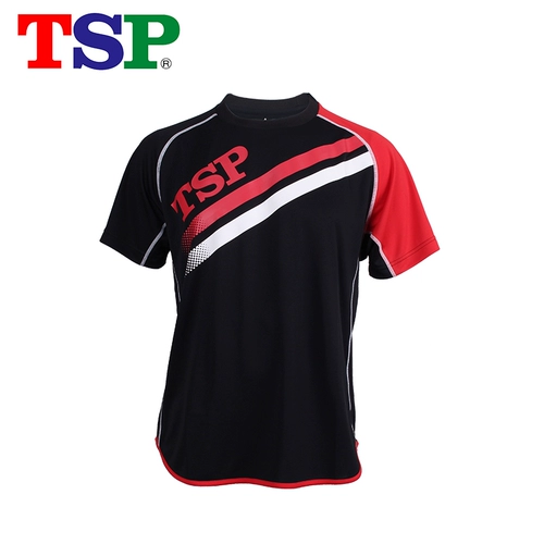 TSP Спортивная футболка для настольного тенниса для тренировок, футбольная форма, короткий рукав, круглый воротник, впитывает пот и запах