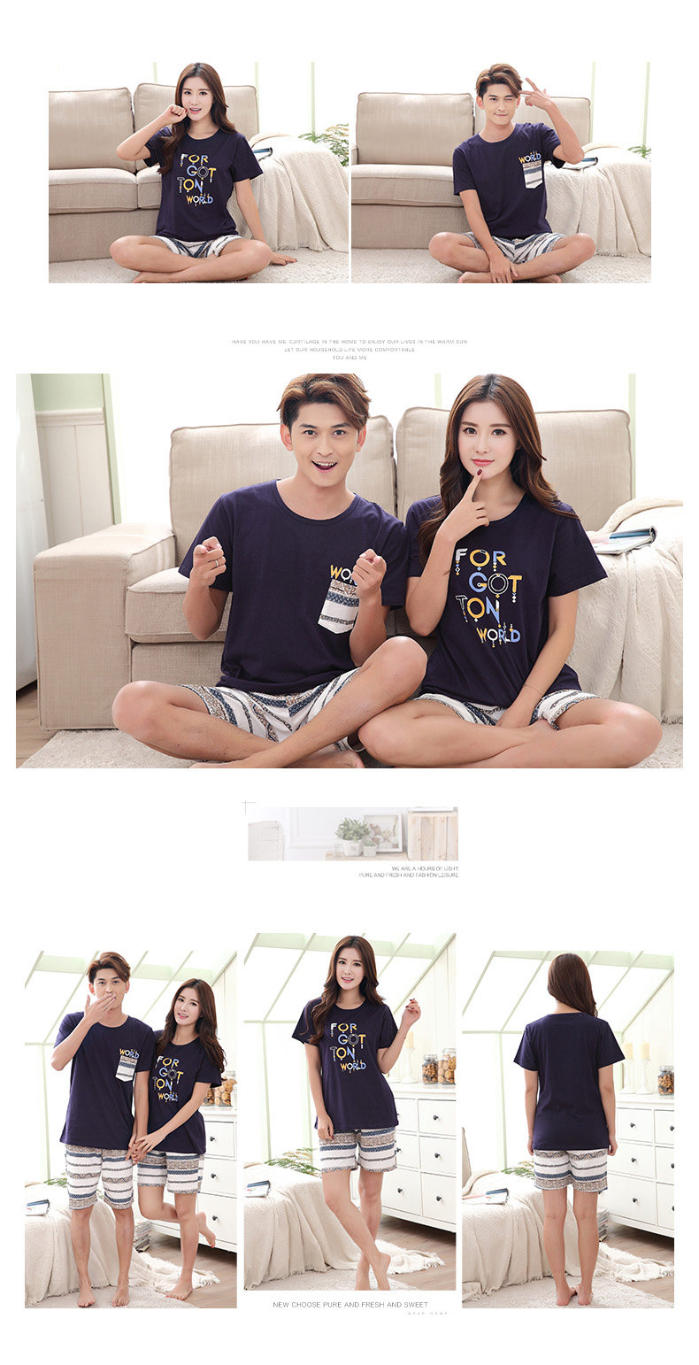 Pyjama mixte en Coton à manche courte - Ref 3005874 Image 32