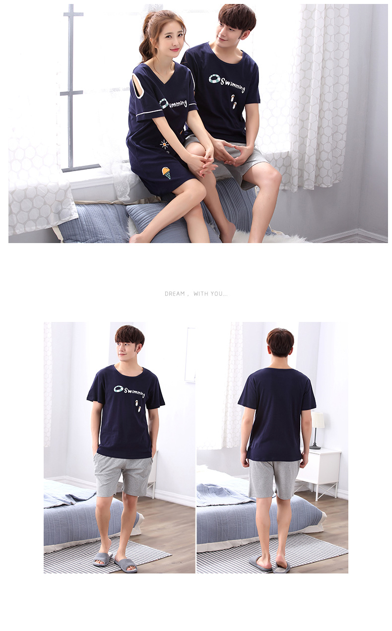 Pyjama mixte en Coton à manche courte - Ref 3005755 Image 17