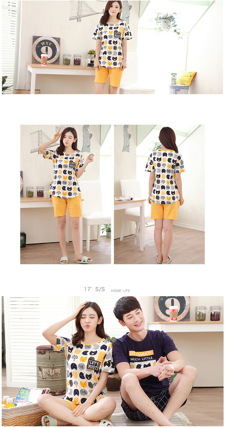 Pyjama mixte en Coton à manche courte - Ref 3005874 Image 13