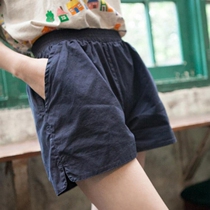 Tide Cards 2022 Summer New Shorts Women Loose Big Code High Waist A Character Slim White Casual Sports Pants Thin