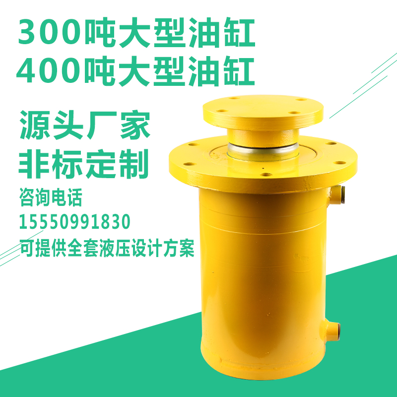 Hydraulic ram pumping station system 100 ton lifting bidirectional hydraulic cylinder electromagnetic pumping station 300 ton 400 ton solid shaft