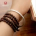 Nanxu Craftsman Bạc Solid Silver 999 Prajna Hearts Sterling Silver Bracelet Đóng cửa Vintage Matte Heart Bạc Bracelet vòng tay vàng Vòng đeo tay Cuff