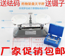 Pallet balance scale 100g 200g500g students experimental drug rack plate Tianping weighing a set of weights