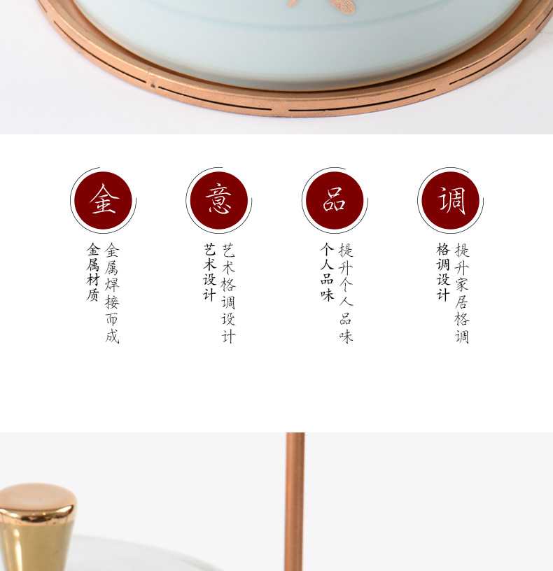 New Chinese style ceramic light storage furnishing articles of key-2 luxury example room to receive rich ancient frame I and contracted porch decoration ornament