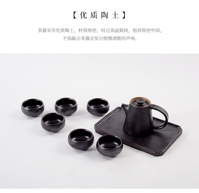The New Chinese zen fine ceramic kung fu tea set furnishing articles example room teahouse tea table surface decoration art