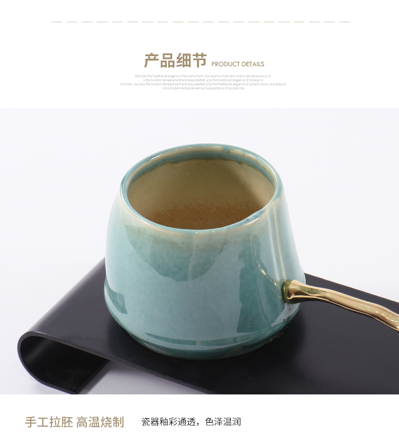 The New Chinese zen postmodern home furnishing articles porch tea table teahouse green ceramics handicraft decoration