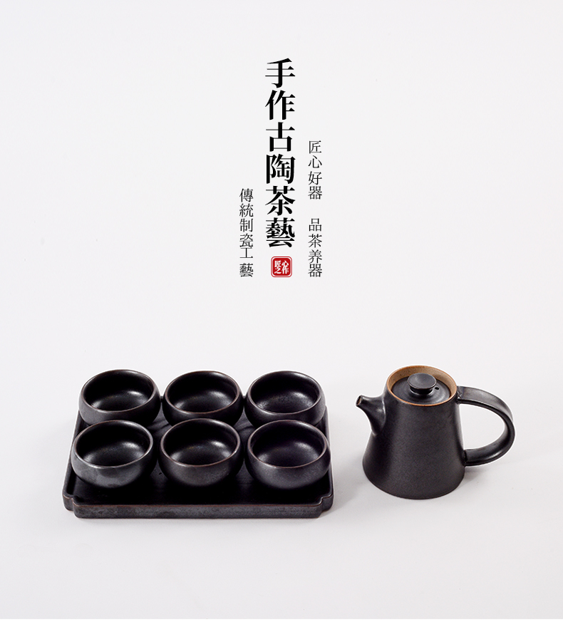 The New Chinese zen fine ceramic kung fu tea set furnishing articles example room teahouse tea table surface decoration art