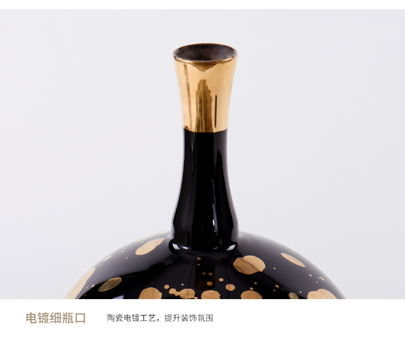 New classical light key-2 luxury porcelain pot furnishing articles modern example room vases, flower arranging a China TV ark of tea table accessories