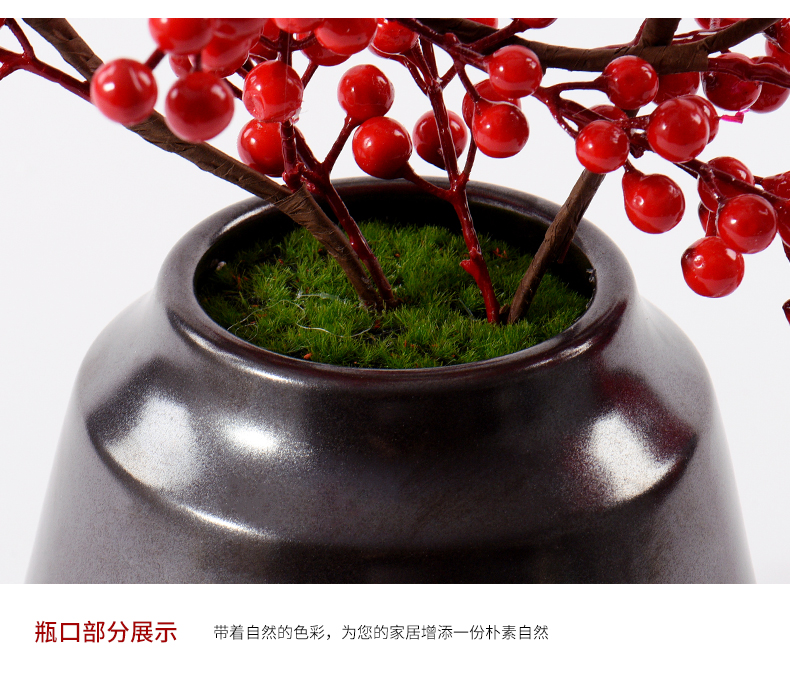 New Chinese style desktop ceramic bonsai flower art study TV ark of tea table decorations example room porch decoration in the New Year