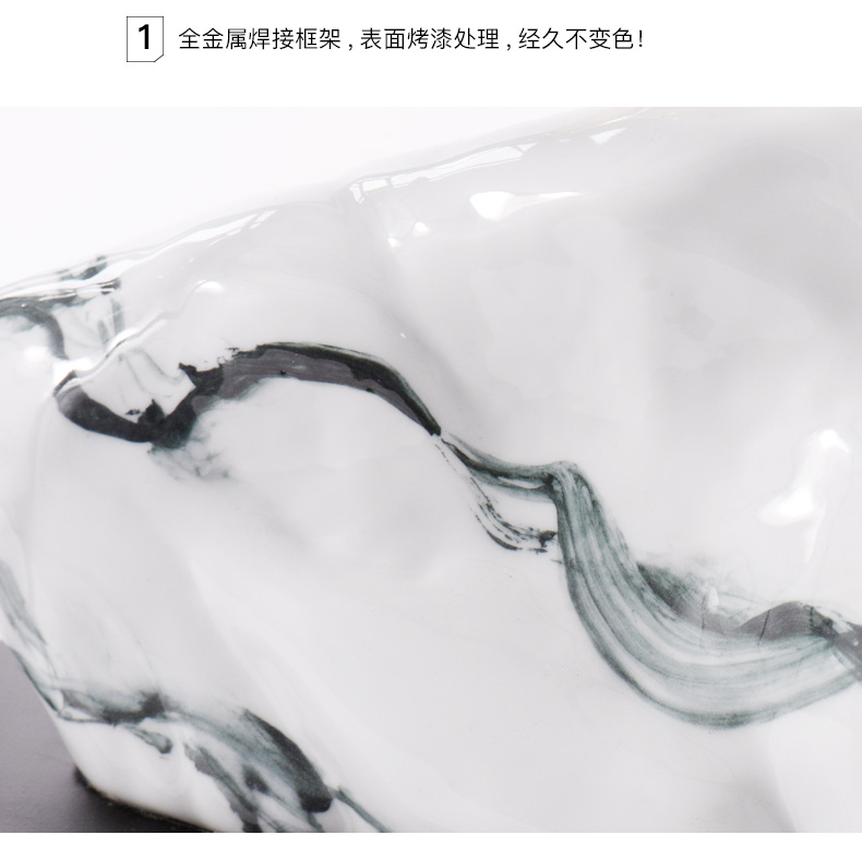 New Chinese style is contracted by rock porch place, creative studio town curtilage ceramic soft adornment company office