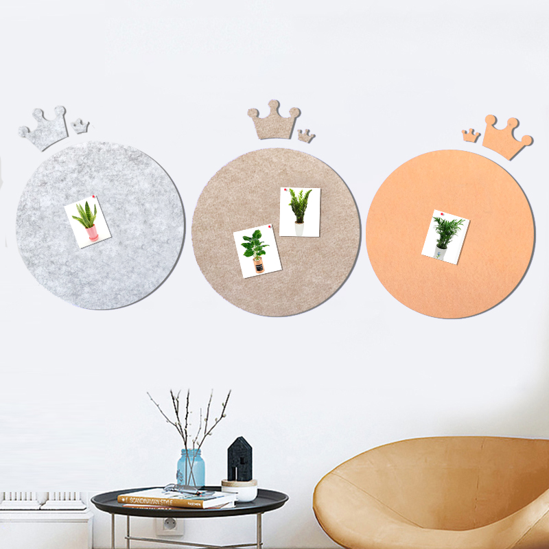 Color cork felt board creative background wall kindergarten theme wall children's works display board message bulletin board