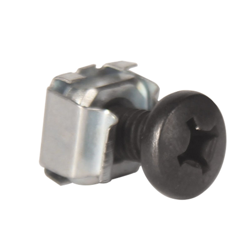 Cabinet M6 Phillips Screw Set Fixed Cabinet Shelf Plate Cable Management Frame Distribution Frame Nut Black