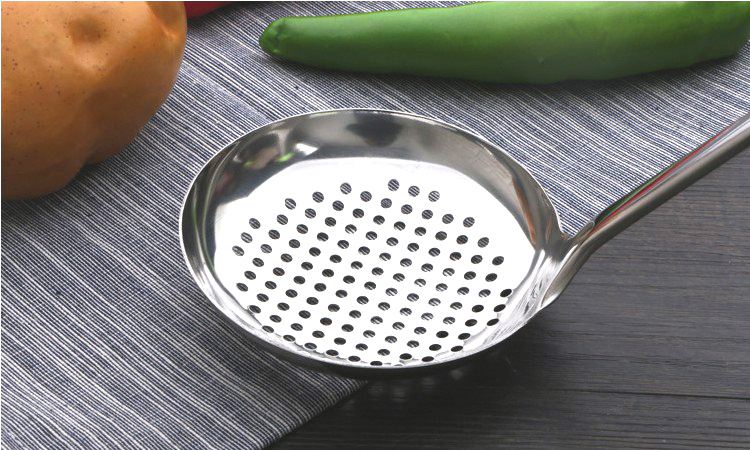 Dày đầy đủ bộ bếp bằng thép không gỉ không từ tính bộ bếp năm mảnh cung cấp thìa súp muỗng canh nấu ăn xẻng chảo không dính