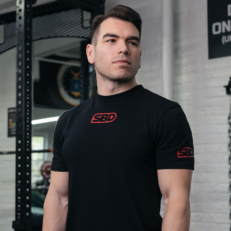 British Sbd Sports Training Short-Sleeved T-Shirt Casual Round Neck Strongman Competition Matching Pure Cotton T-Shirt