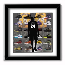 Muzi Li Hot Valentine's Day Kobe James Curry Illustration Bedroom Simple Modern Decorative Painting Hanging Pictures