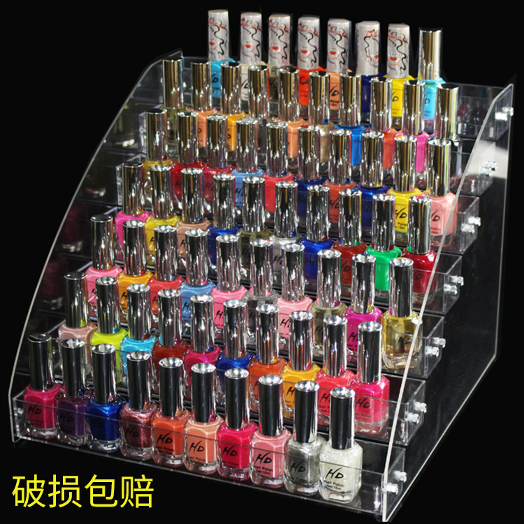 美甲店的秘密武器：多功能展示架塑料透明架，打造精致格子铺！