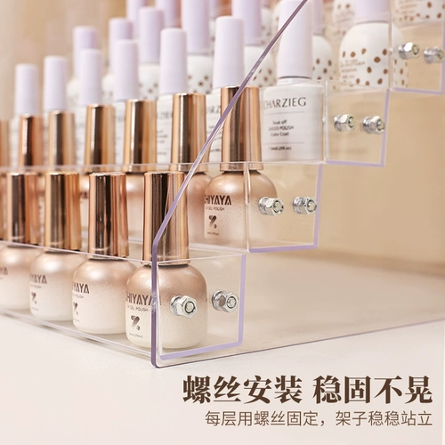 Лак для ногтей, настольный акриловый стенд, прозрачная помада для маникюра, система хранения
