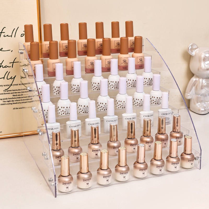 Nail Polish Display Stand Desktop Acrylic Multi-Layer Transparent Nail Salon Lipstick Nail Gel Tool Display Rack Storage Rack Nail Polish Display Stand Desktop Acrylic Multi-Layer Transparent Nail Salon Lipstick Nail Gel Tool Display Rack Storage Rack