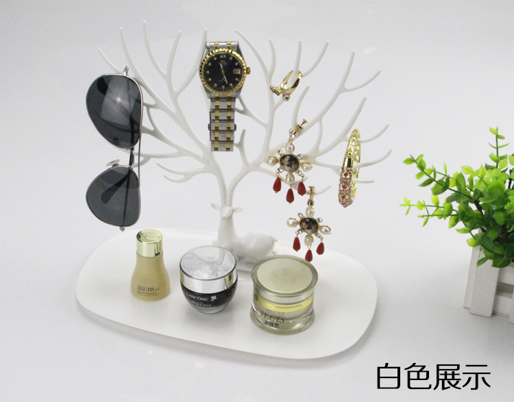Sáng tạo nhỏ gạc cây trang sức đồ trang sức hộp lưu trữ Bông tai vòng đeo tay vòng đeo tay bông tai hiển thị đứng - Vòng đeo tay Cuff vòng cartier