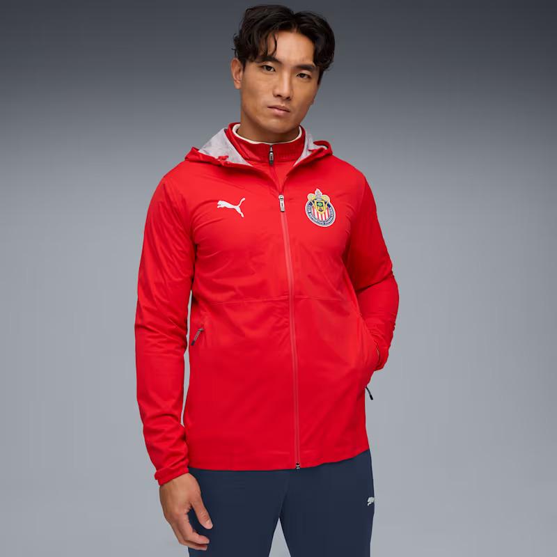 Overseas Purchasing Puma/Puma Men's Sports Jacket Hooded Zipper Sports Training Football Jacket Competitive Style