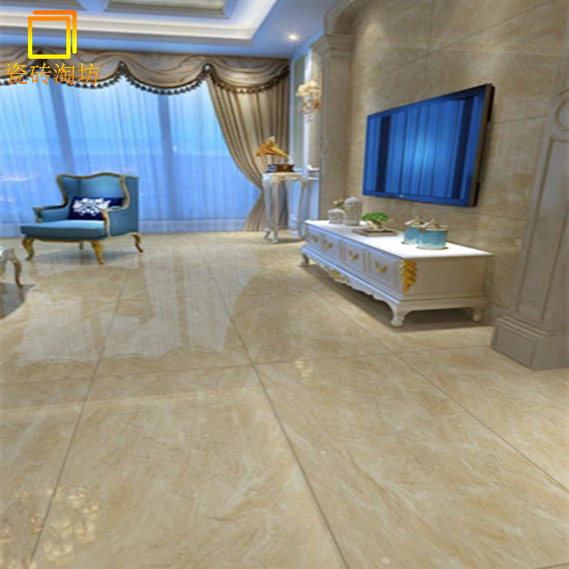 Imperial Palace marble tile 600X1200 golden yellow non-slip floor tile dining room TV background wall tiles