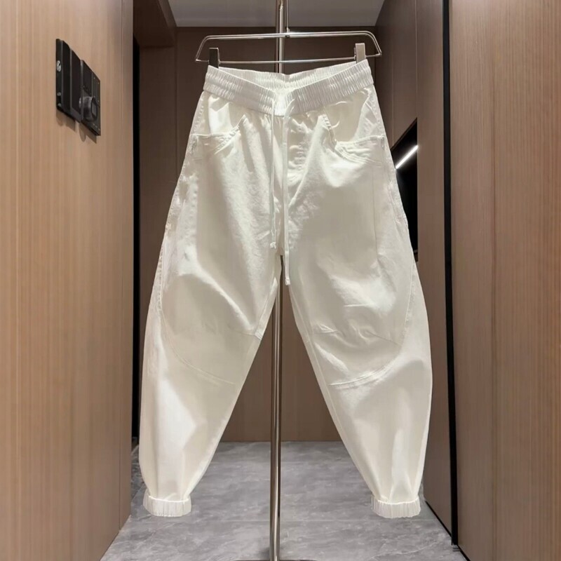High-End Washed Jogger Casual Pants for Men, Autumn 2026 New Trendy Brand Sports Slim-Fit Pants, Men's Curved-Leg Pants High-End Washed Jogger Casual Pants for Men, Autumn 2026 New Trendy Brand Sports Slim-Fit Pants, Men's Curved-Leg Pants