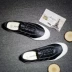 Giày nam mùa hè giày thủy triều 2018 mới giản dị Giày nam phiên bản Hàn Quốc của giày đế thấp để giúp đôi giày đen mùa thu hoang dã - Giày thấp