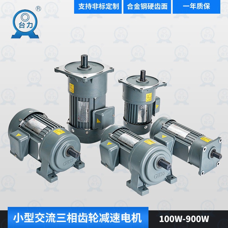 Taili 380V horizontal three-phase variable frequency speed gear motor 200W400W750W vertical small motor