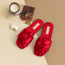 FOMODAY Three-dimensional bow Satin slippers Bride Bridesmaid Wedding Morning Gown Romantic Bridesmaid Bridesmaid Bridesmaid BRIDESMAID BRIDESMAID BRIDESMAID BRIDESMAID BRIDESMAID BRIDESMAID