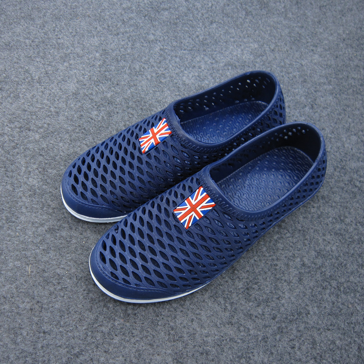 Phiên bản Hàn Quốc của mùa hè giày lười lỗ ngoài trời boot nam