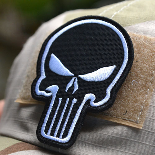 3D Embroidery Disciplinator skull magic sticker arms Chapter shoulder badge Morale Badge Chest stickers Personality Game Bag Sticker