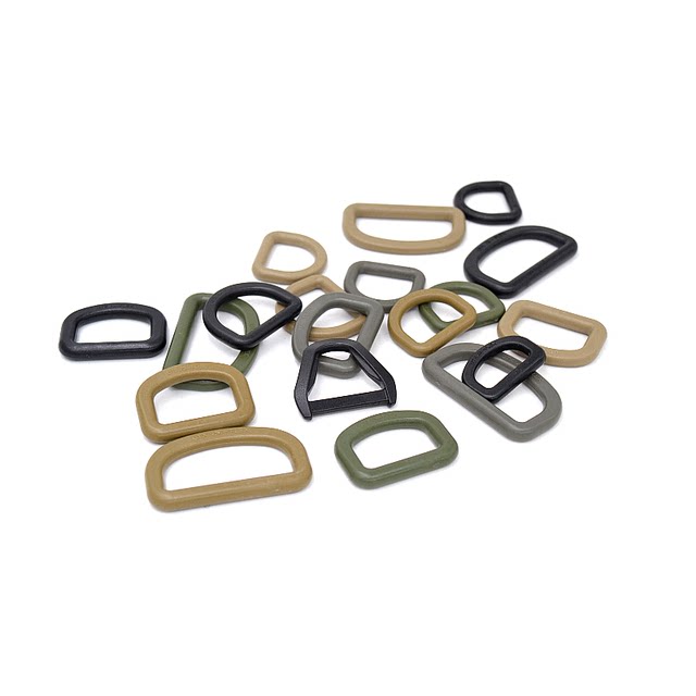 UTX Donaif D-type buckle 2.02.53.85.0cm reinforced D-ring plastic steel buckle D-ring hanging