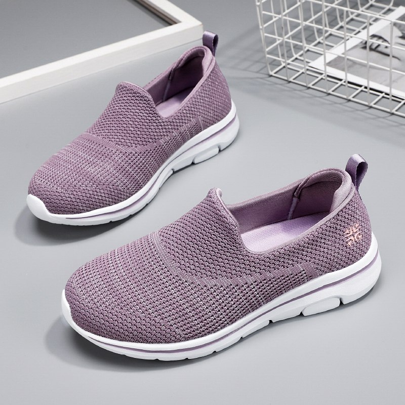Foot Strength Seniors Shoes Women Spring Light Breathable Non-slip Soft Bottom Mom Shoes Sports Casual Middle Aged Bodybuilding Shoes