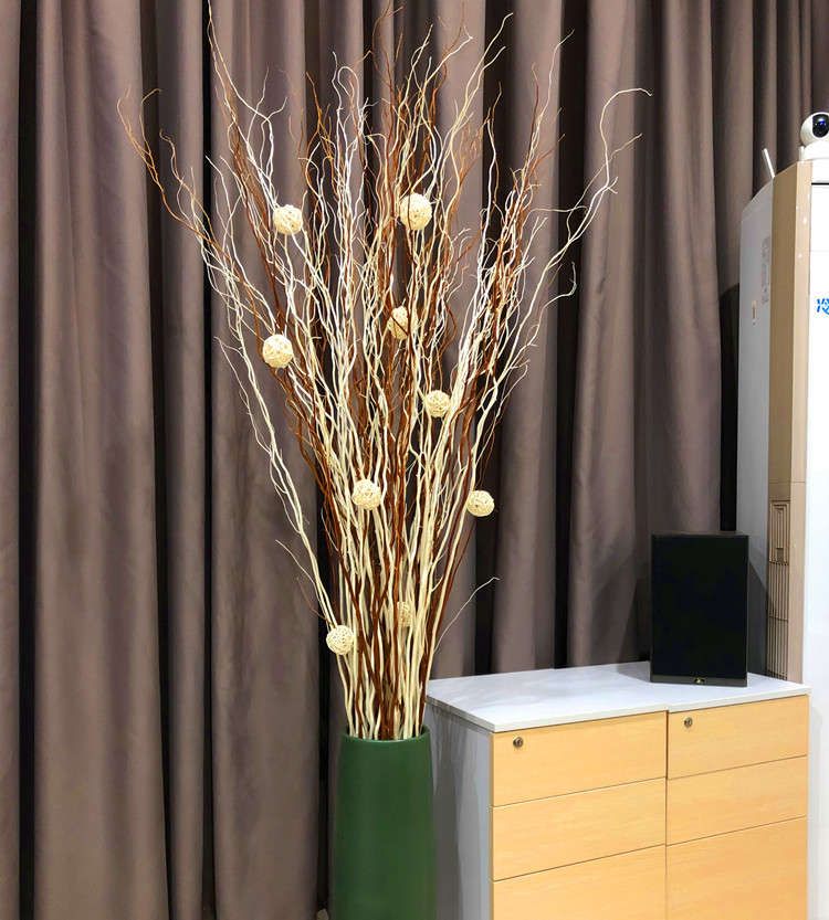 Dazzling Kyaukyauk natural dragon wicker dry branches Yunlong Lyu dried flower dry branches to decorate flower arrangement art wedding Gongguan Xuanguan Bu