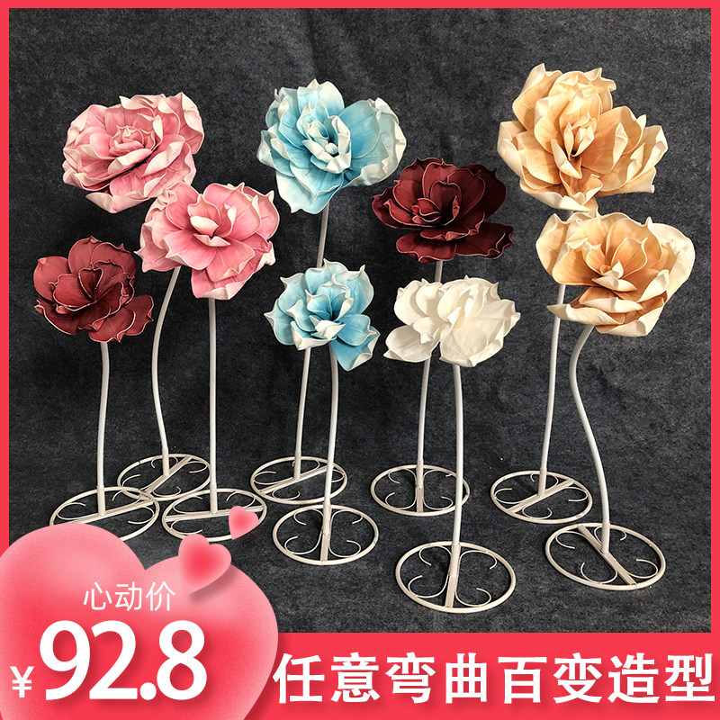 Wedding props new road decoration flower stage background paper Huang feng fence wedding arrangement window