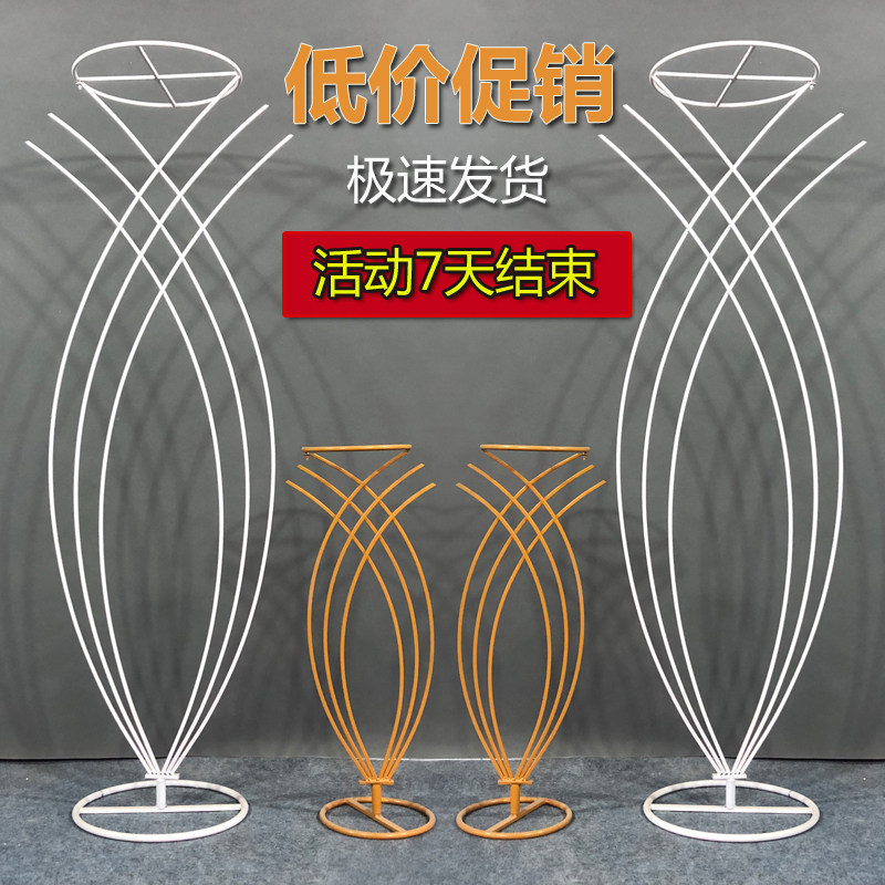 2019 new wedding props iron art mermaid road lead table flower flower wedding runway flower decoration decoration