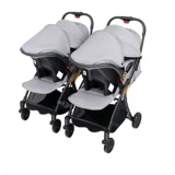 Съёмная складная двойная коляска с сидением для близнецов, дракон и феникс, можно сидеть и лежать