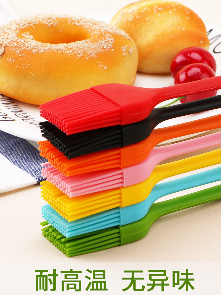 High temperature resistant one-piece silicone oil brush barbecue brush Kitchen seasoning brush food brush pancake pancake pancake barbecue brush