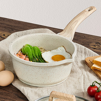 British Mingjue Maifan Stone Milk Pot Baby Food Supplement Pot Infant Frying and Cooking All-In-One Pot Non-Stick Pot Household Soup and Instant Noodle Pot