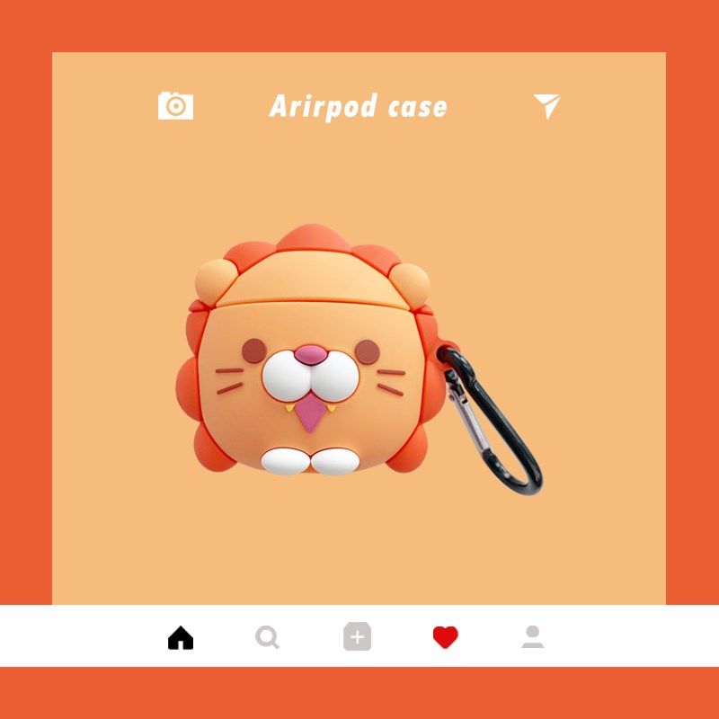 Small lions apply AirPods3 protective sleeve Apple Pro headphone sleeve airpods2 generation of cute silicone gel soft shell